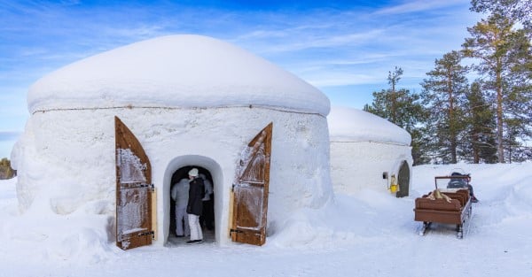 Iglu Lodge in Kühtai mit Glühweinempfang