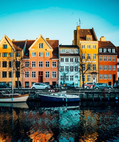 Kopenhagen Bunte Häuser am Hafen