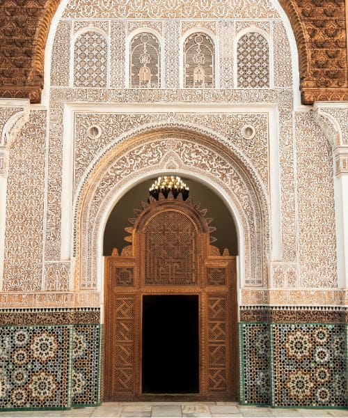 Antike Tür am Palast von Marrakesch