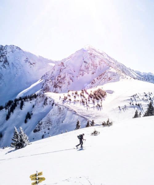 Oberstdorf Schneewanderer